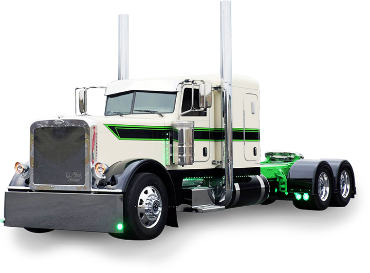 Custom race hauler built by Fitzgerald