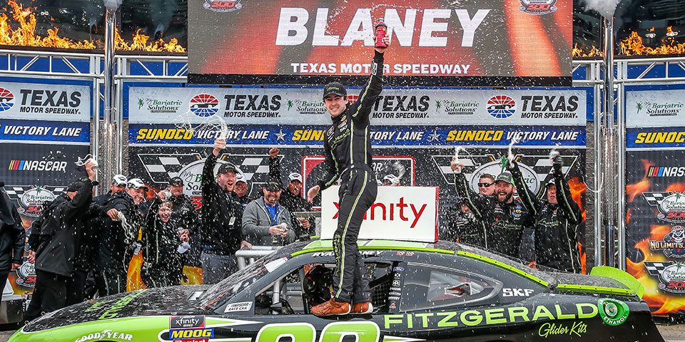 Ryan Blaney takes the win at Texas